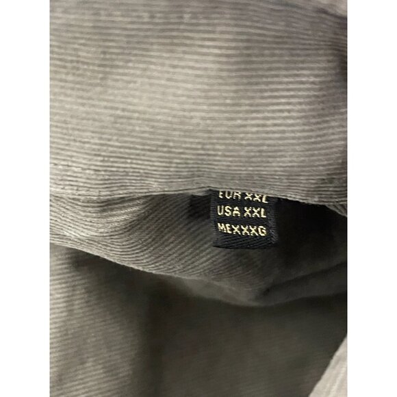 Massimo Dutti Men Button Up Shirt 2XL XXL Tan Brown Corduroy 0150/406 NWOT - Picture 5 of 12
